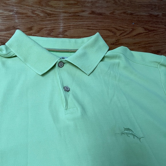 Lime green Tommy Bahama polo size - L - Picture 3 of 4